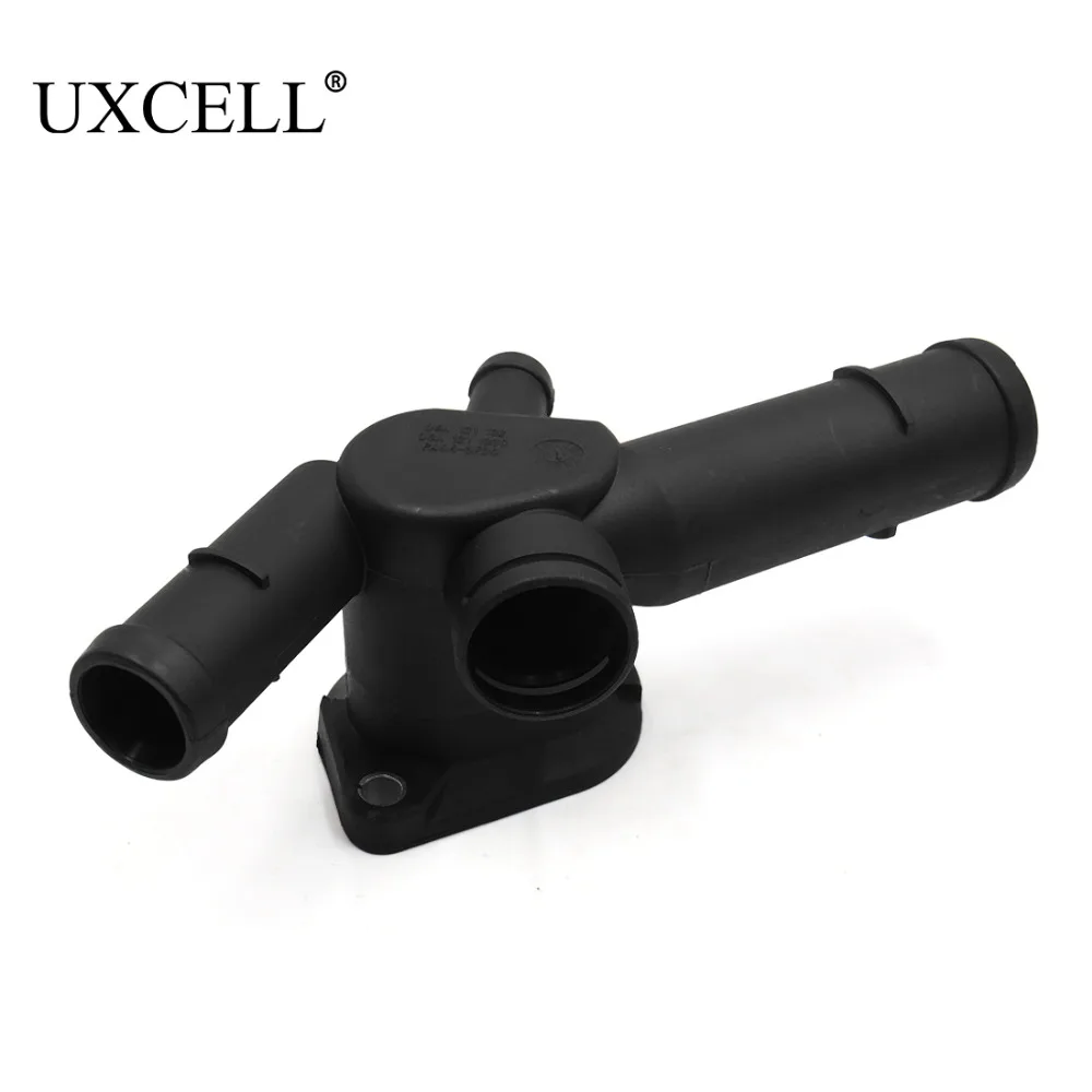 UXCELL New Thermostat Housing Coolant Hose Flange 06A121133D 06A121132 For Volkswagen Golf Jetta 1999-2006