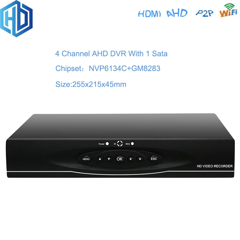 AHD 5MP CCTV Wifi DVR H.265 4CH 8CH P2P Cloud Video Recorder Home Surveillance Security ONVIF For IP Camera | Безопасность и