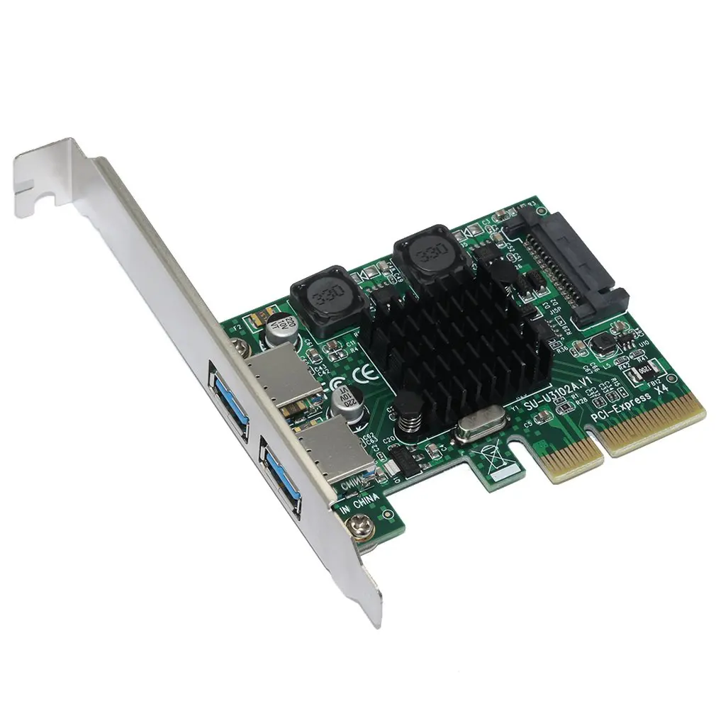Настольный Pci-E к Usb3.1 Плата расширения Настольный Usb3.1 карта расширения Usb Интерфейс адаптер карта расширения