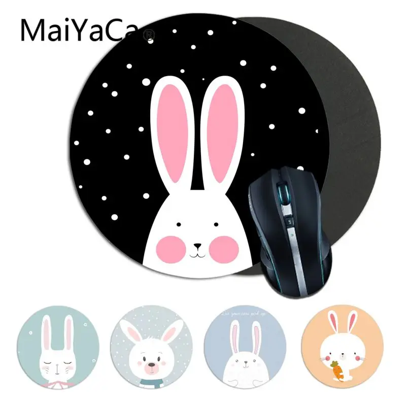Maiyaca милый зайчик rabbit1 типа сделай себе сам дизайн игровой с узором Круглый Мышь