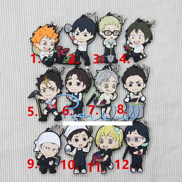 Haikyuu Anime Keychain Oikawa Tooru Kozume Kenma Kuroo Tendo Satori 
