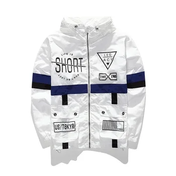 

Spring Autumn Windbreaker Korean Version For Men Hip Hop Coats Plus Size