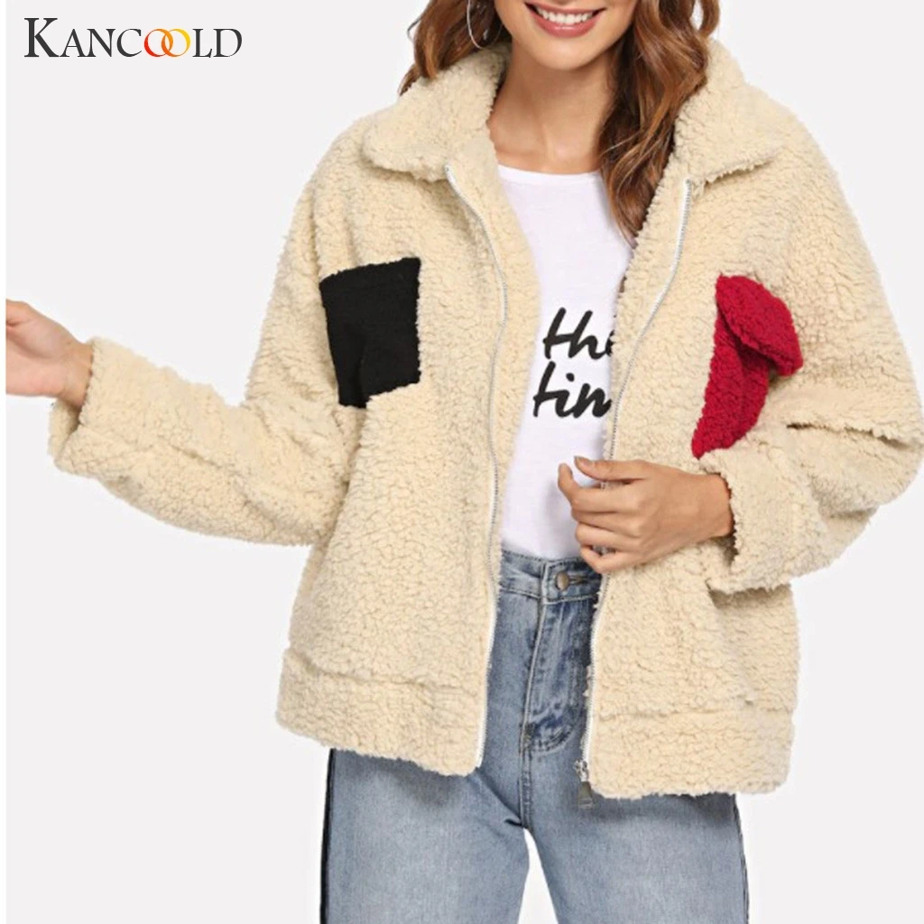 KANCOOLD пальто, женская куртка на молнии с длинным рукавом, парка, верхняя одежда, кардиган, топы, модные новые пальто и куртки для женщин 2019AUG6
