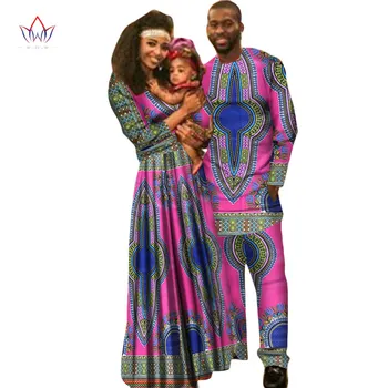 

Direct Selling BRW Family Parents Baby Sets African Dashiki For Clothing Bazin Riche Femme Vestidos Woman Dress Other 5xl WYQ22
