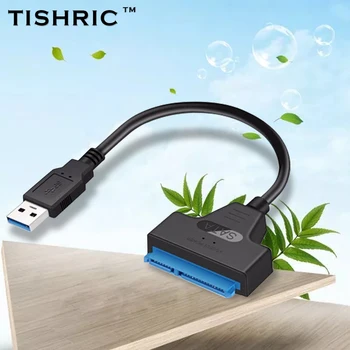 

TISHRIC USB 3.0 SATA Adapter Up to 6 Gbps Sata to USB Converter/Connector Support 2.5" External SSD HDD Hard Drive For PC Laptop