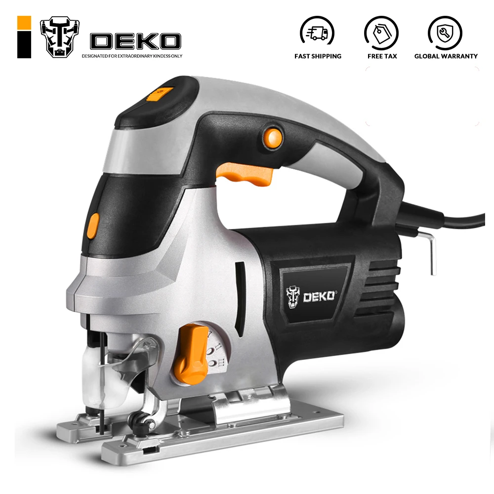 DEKO Jig Saw Laser Electric Saw Metal Ruler, Allen Wrench Jigsaw Power Tools DKJS80Q1 800W/DKSS02 350W/DKJS80Q3 600W DEKO Jig Saw Laser Electric Saw Metal Ruler, Allen Wrench Jigsaw Power Tools DKJS80Q1 800W/DKSS02 350W/DKJS80Q3 600W