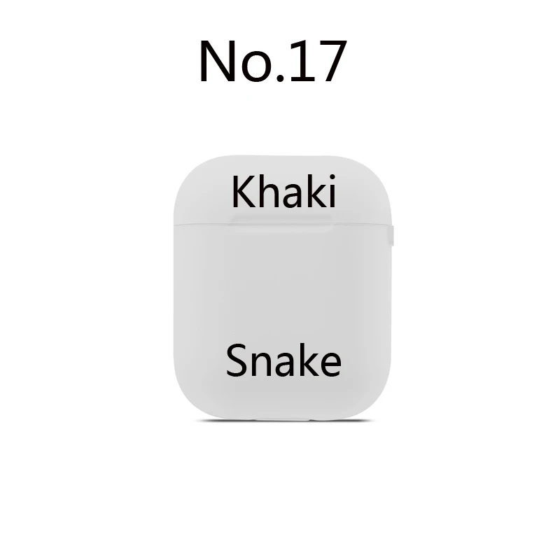 17 Snake Роскошный брендовый беспроводной чехол для наушников с Bluetooth для Airpods 1/2 сумка для зарядки наушников Аксессуары для Airpods чехол s - Цвет: 17 Snake