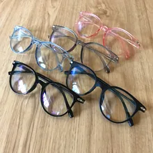 Унисекс, анти-синий светильник, очки для компьютера, ретро очки, круглая оправа для очков, мужские очки с нулевой диоптрией, быстрая