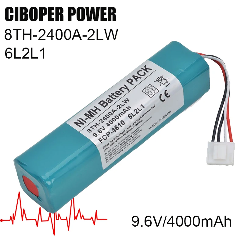 CP Medical аккумуляторная батарея ECG 8TH-2400A-2LW/6L2L1 9 6 V/4000mA для LS1506 | Электроника