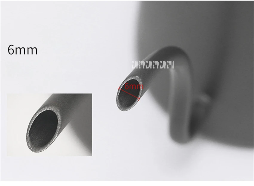 600Ml Pour-Over Coffee Pot Stainless Steel Teflon narrow neck 6mm Drip Coffee Tea Pot Wood Handle Long Mouth Coffee Kettle