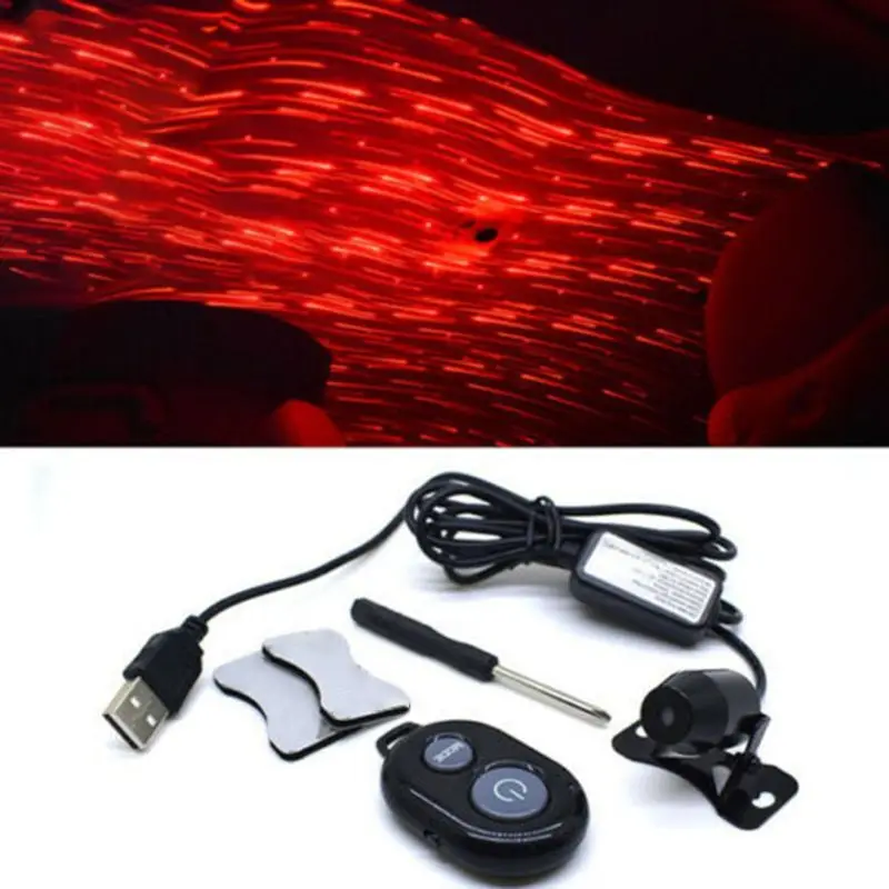 USB СВЕТОДИОДНЫЙ светильник для автомобиля, атмосферная звезда, DJ RGB, цветная музыкальная звуковая лампа, интерьерный декоративный светильник A6HE