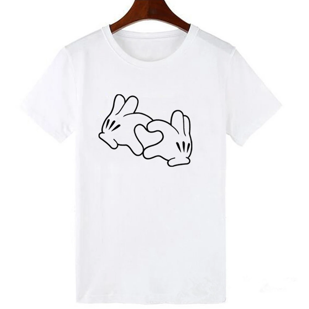 LUCKYROLL Devil Минни Маус футболки с принтом женские футболки повседневные с круглым вырезом короткий рукав Harajuku крутая футболка Женские топы