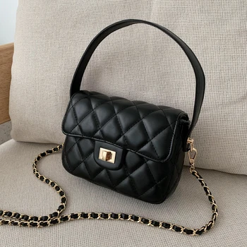 

2020 summer new women's classic Lingge handbag, One Shoulder Messenger fashion light luxury women's bag