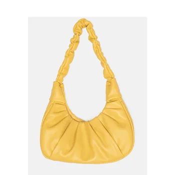 

ins armpit women's bag new niche design pleated soft side all-match cloud bag single shoulder magic stick bag