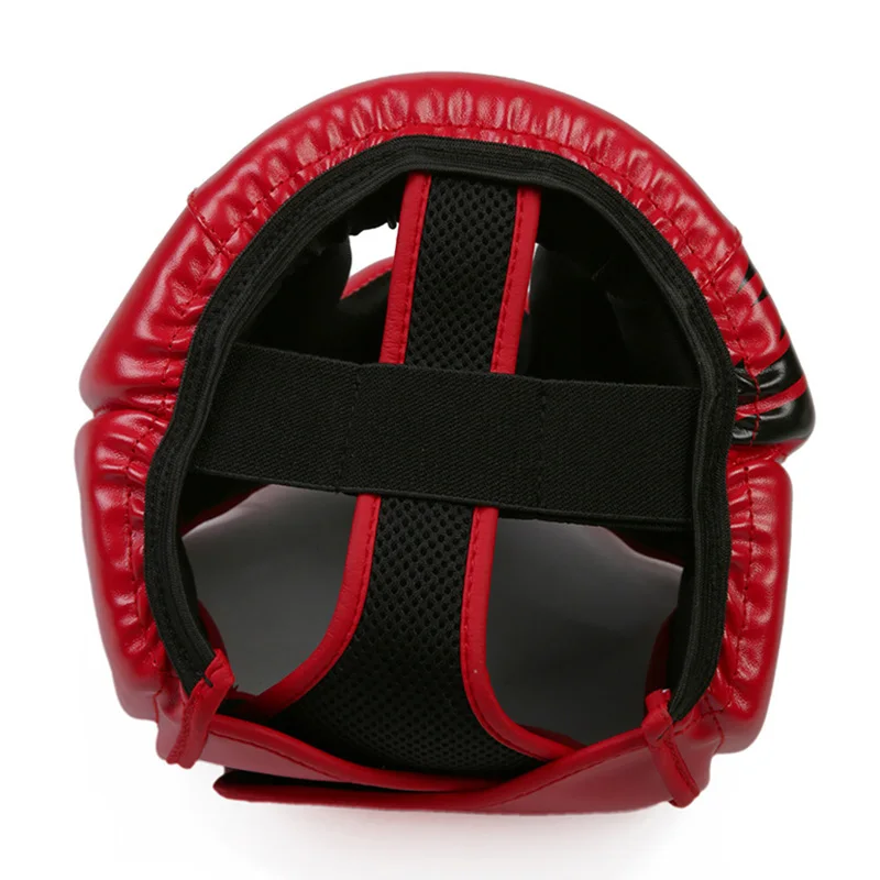 

HOT Wrestle Protective Headgear Adjustable Size PU Leather Soft Head Protector for Boxing HV99