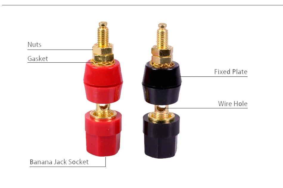 de corrente grande, 4mm Banana Plug, Jack