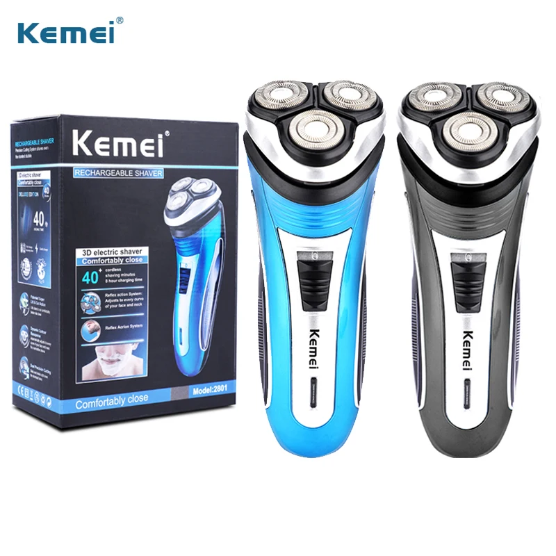 Rechargeable Razor Trimmer Hair-Cutter Shaving-Machine Electric-Shaver Beard Kemei Men