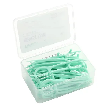 

50 Pcs/Box Disposable Dental Floss Stick Flossing String Tooth Picks Oral Clean Toothpick Teeth Flosser Tool