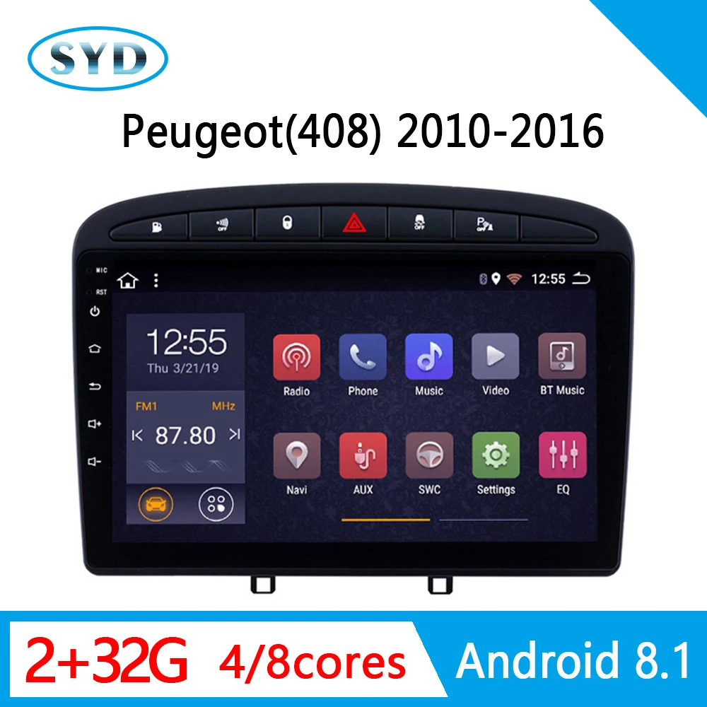 Автомобильный Центральный видео для PEUGEOT 308 408 радио 2010 2016 GPS navi мультимедийная
