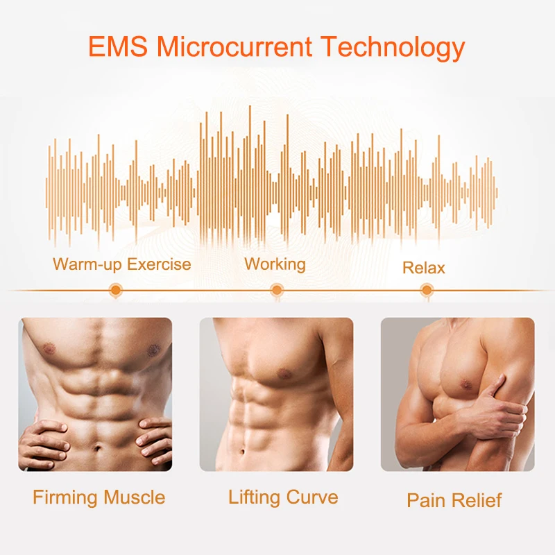Bluetooth контроль живота фитнес пояс массажер EMS электрический стимулятор мышц
