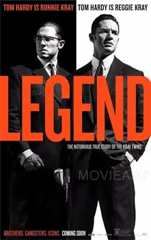 

LEGEND TOM HARDY MOVIE FILM CINEMA Silk Cloth Poster Art Bedroom Decoration