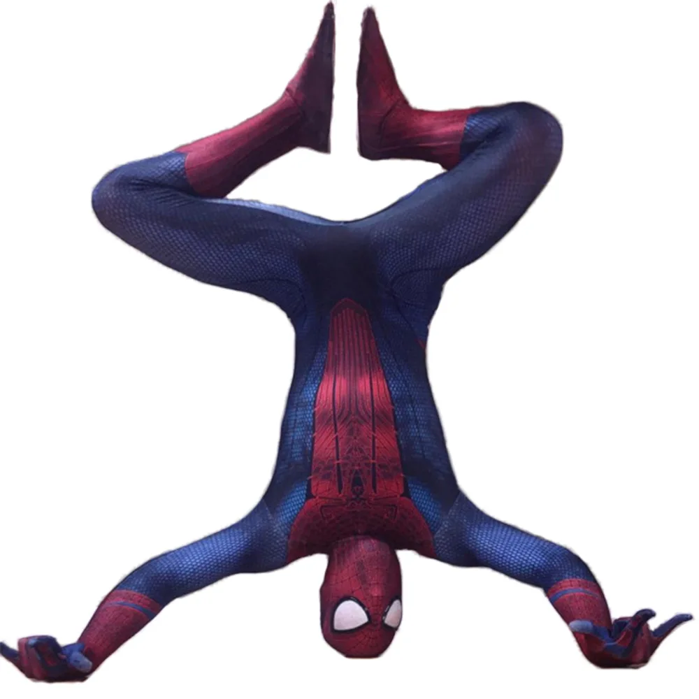 Удивительный Человек-паук взрослый Косплей Костюм Zentai боди костюм комбинезоны Хэллоуин Человек-паук костюмы для детей