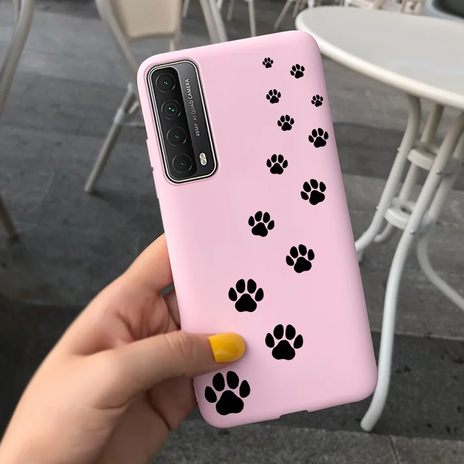 Cover Per Huawei Y7a Trasparente In TPU Con Design Bovini, Fiori, Uccelli - Antiurto E Antigraffio