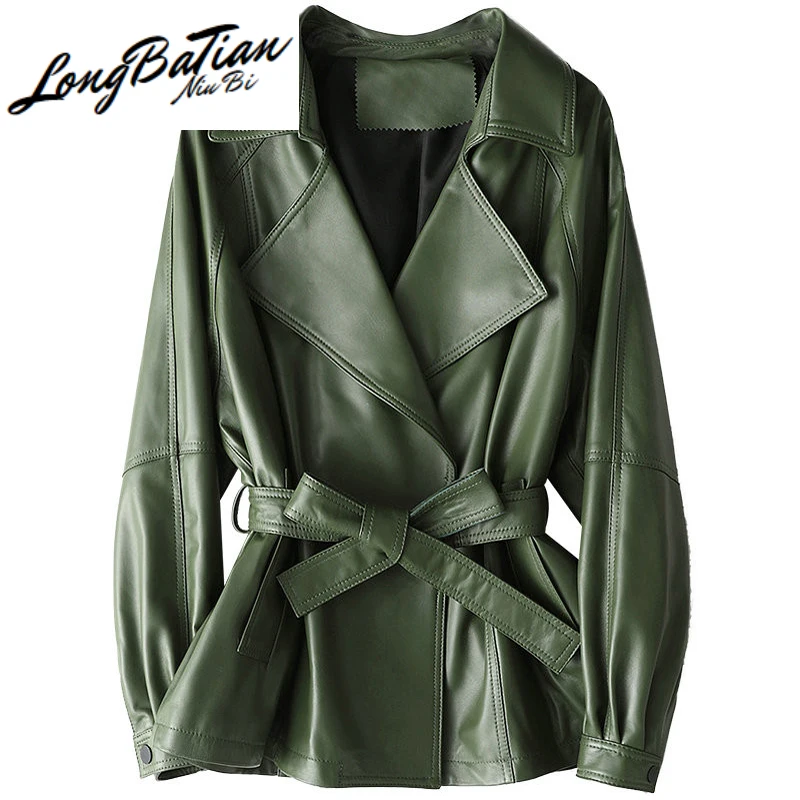 Женское пальто из овечьей кожи осенняя куртка натуральной женская одежда 2020