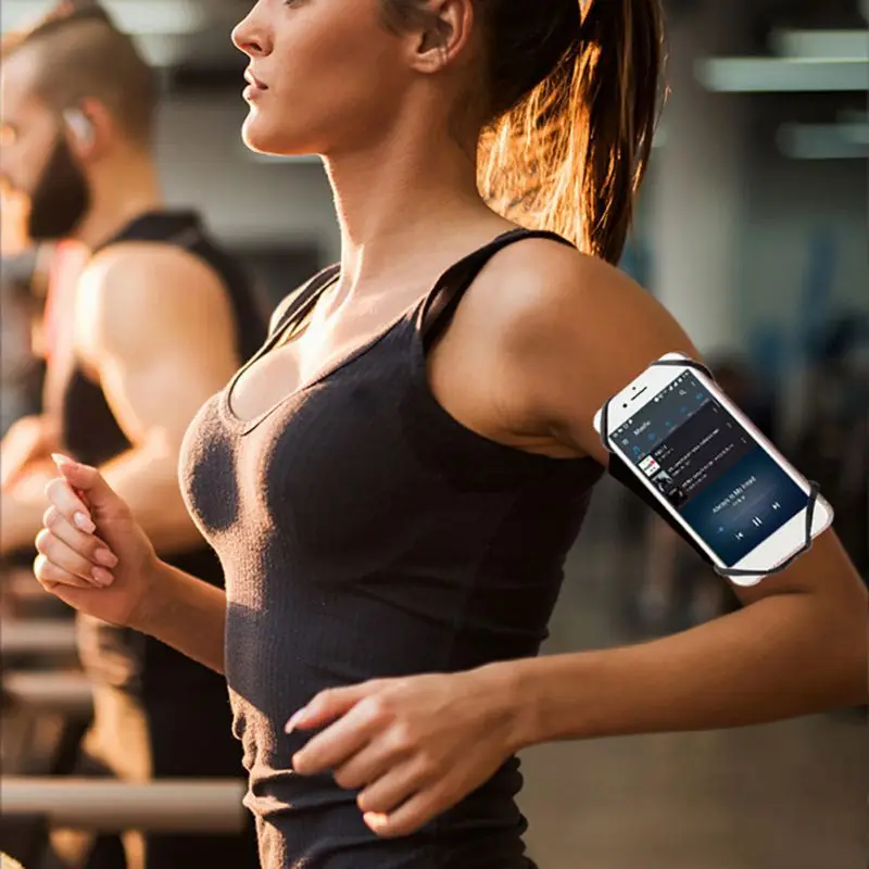 

180 Degrees Rotatable Mobile Phone Arm Package Men Women Outdoor Running Arm With Strap Wrist 4-6 Inch Mobile Phone Bag