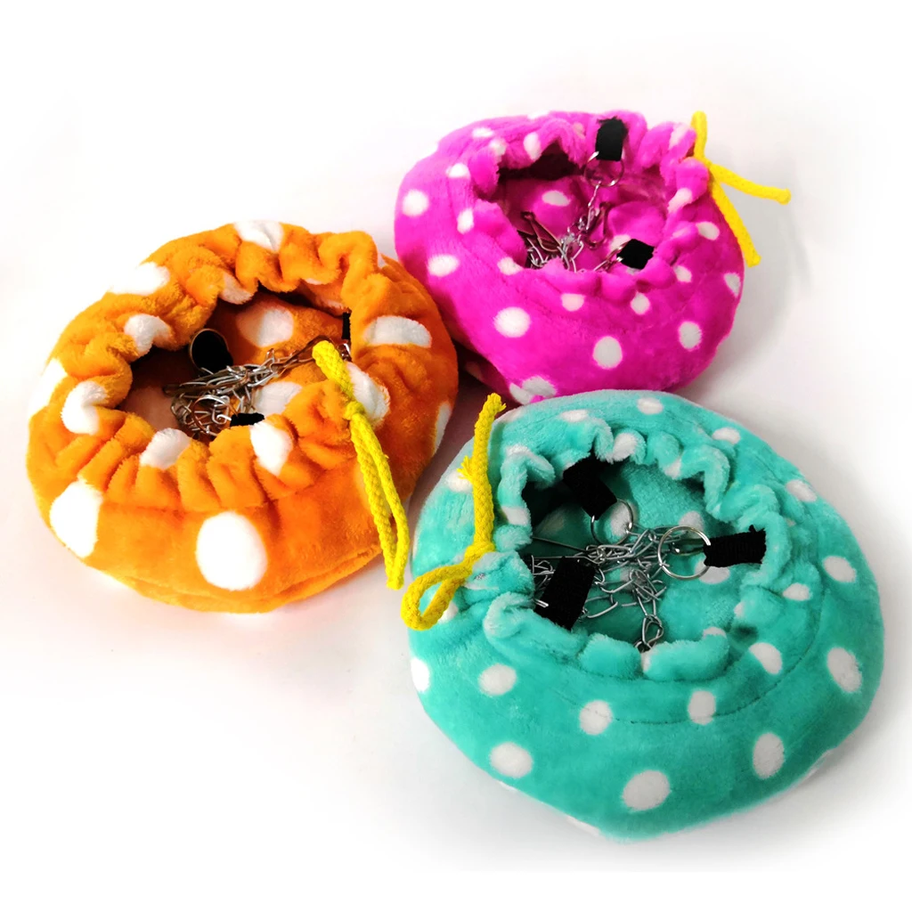 Soft Small Animal Hamster Cage Hanging Hammock For Small Pet Mice Rat Small Animal Nest Hanging Bed Nest Cage Hammock