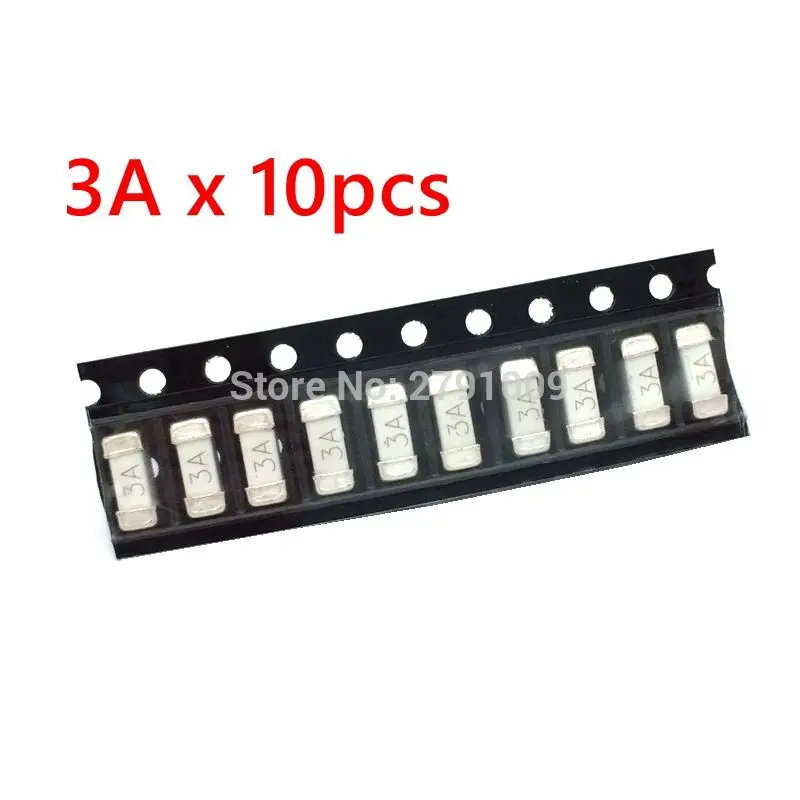 3A 10 шт. 1808 125V 0451 SMD плавкий предохранитель 0.5A 0.75A 1A 2A 3A 4A 5A 6.3A 8A 10A 15A 20A 500MA 750MAultra-rapid предохранители - Цвет: 3A