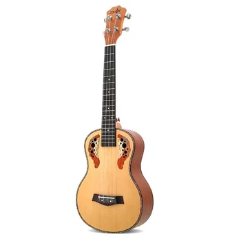 

Ukulele 26 Inch Concert Ukulele 4 String Hawaiian Guitar Ingman Spruce Panel Grape Hole