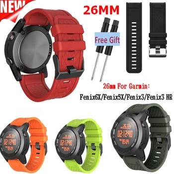 

Silicone Watch Strap for Garmin Fenix 2 /Fenix 1/Fenix 3 Band 26MM Easy Fit Smart Wristbands For Garmin Fenix 6X/Fenix 5X Watch