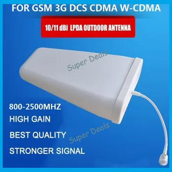 

800-2500mhz frequency Outdoor Antenna 10dbi Directed External Antenna LPDA Antenna for GSM DCS UMTS WCDMA 3G Signal Repeater