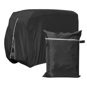 

Waterproof 4 Passengers Golf Cart 210D Oxford Cover For Club Car Roof Enclosure Rain Cover Golf Accessories 285X122X168cm