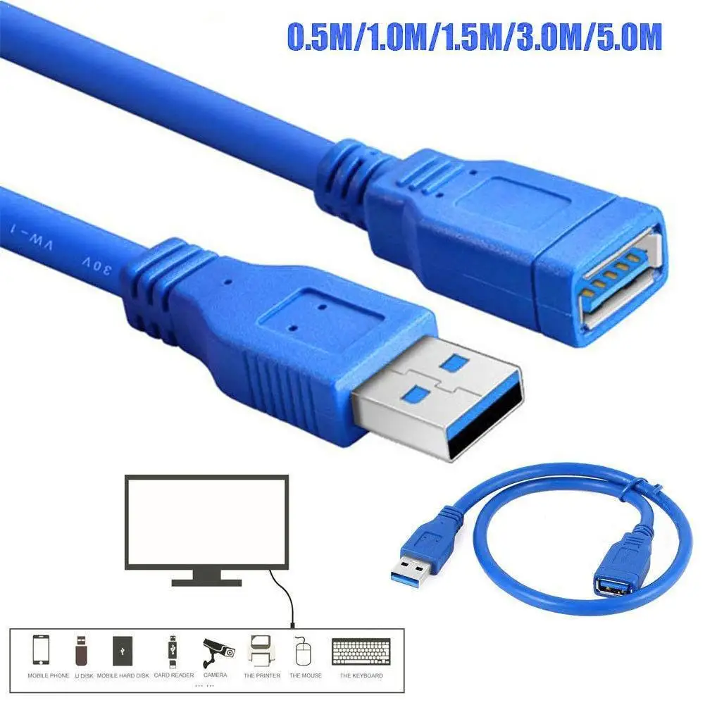 

SuperSpeed High Speed And Data Transfer Charging USB For Laptop Male Cord 3.0 Camera Data PC To Cable Extension Female Cabl R5G6