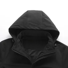 Однослойная Мужская штурмовая куртка с капюшоном плащ водонепроницаемый и дышащий мягкий чехол для альпинизма сплошной цвет спандекс