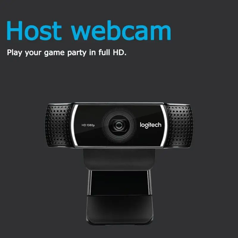 Веб-камера logitech C922 PRO 1080P Full HD видео поток Автофокус анкер веб-камера фоновый переключатель Встроенный двойной микрофон со штативом