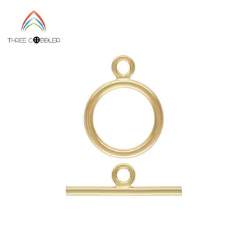 

Gold filled OT necklace End Clasps set not fade 1.3mm 3sets IB8977
