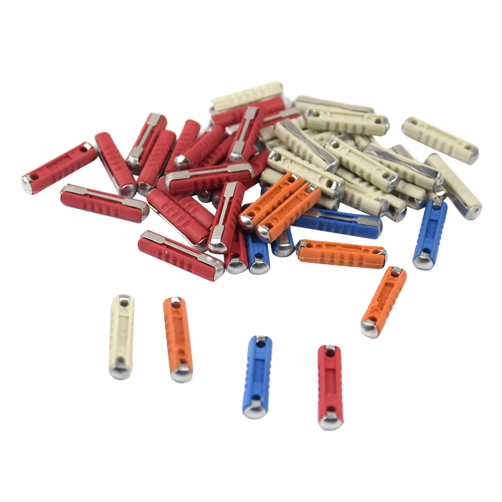 50pc INDUSTRIAL EUROPEAN CAR FUSE BOX ASSORTMENT 5,8,16&25 AMPS FUSES TRUCK