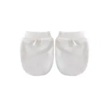 1 пара хлопковых детских перчаток с защитой от царапин, мягкие перчатки для новорожденных, подарки для девочек и мальчиков D08C