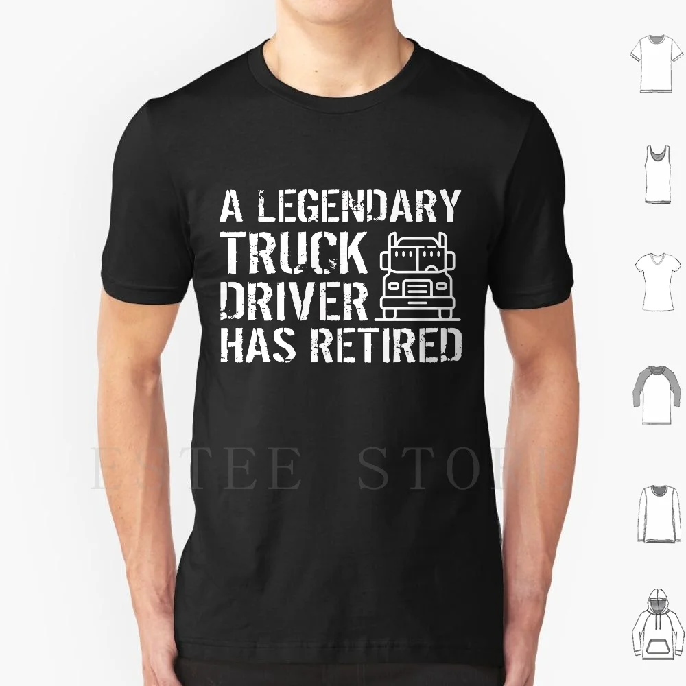 Pensionato Tow Truck Driver Trucker Idea Regalo Per La Festa Di Pensionamento Per Uomo Donna T Shirt Uomo Cotone 6Xl Truck Driver Trucker Truckie