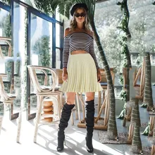 Осенне-зимняя плотная модная повседневная однотонная плиссированная мини-юбка с высокой талией, облегающие теннисные юбки для женщин, Saia Faldas Mujer Moda