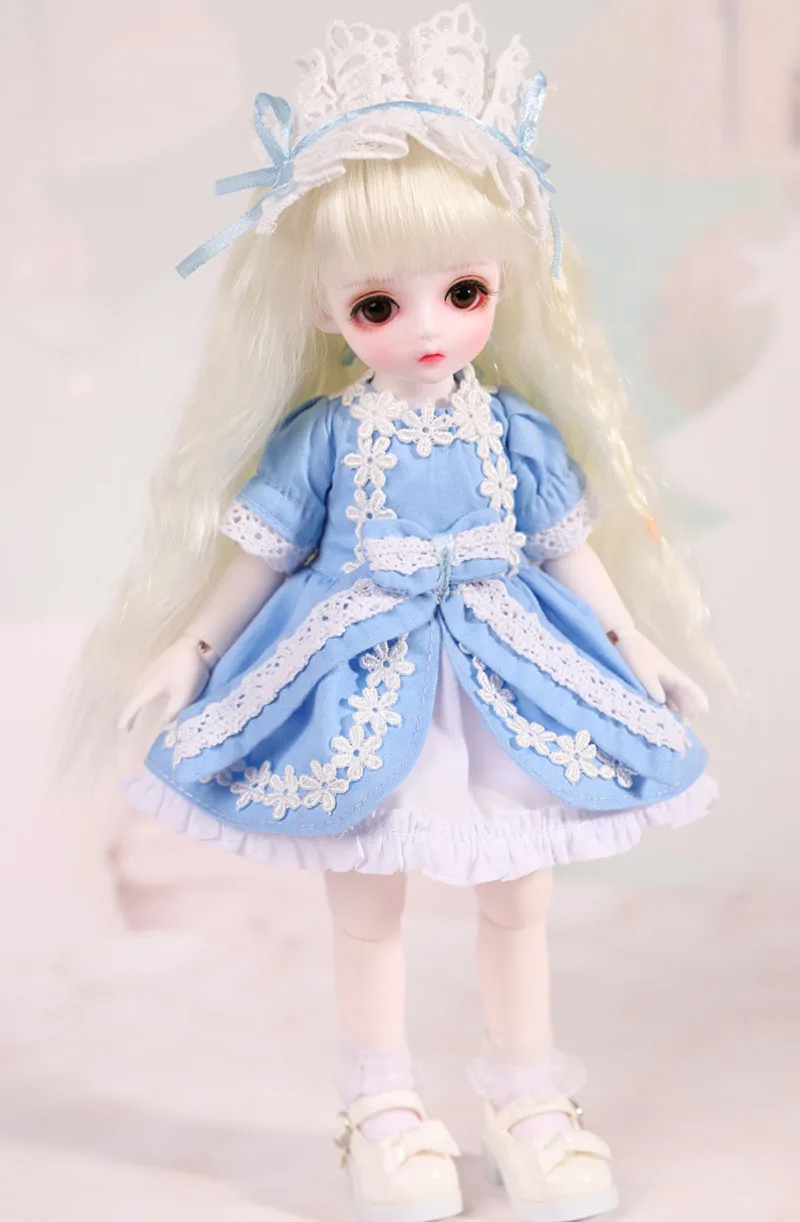 Новое поступление 1/3 1/4 1/6 BJD кукла милое синее платье одежда для Bjd куклы игрушки аксессуары