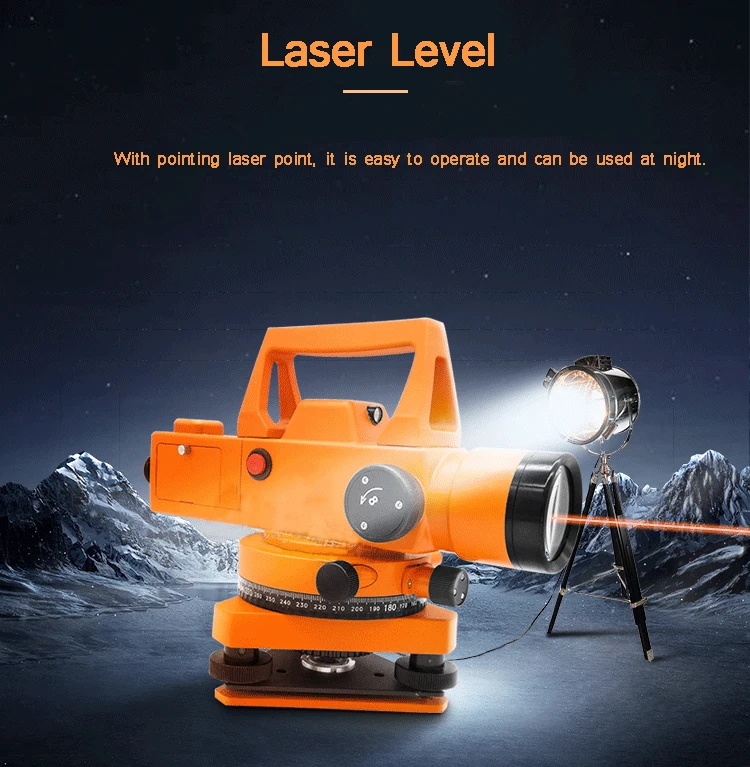 1PC Automatic Anping Laser Level DZS3-2TL Portable Use High-precision Outdoor Ultra-flat Engineering Measuring Level At Night