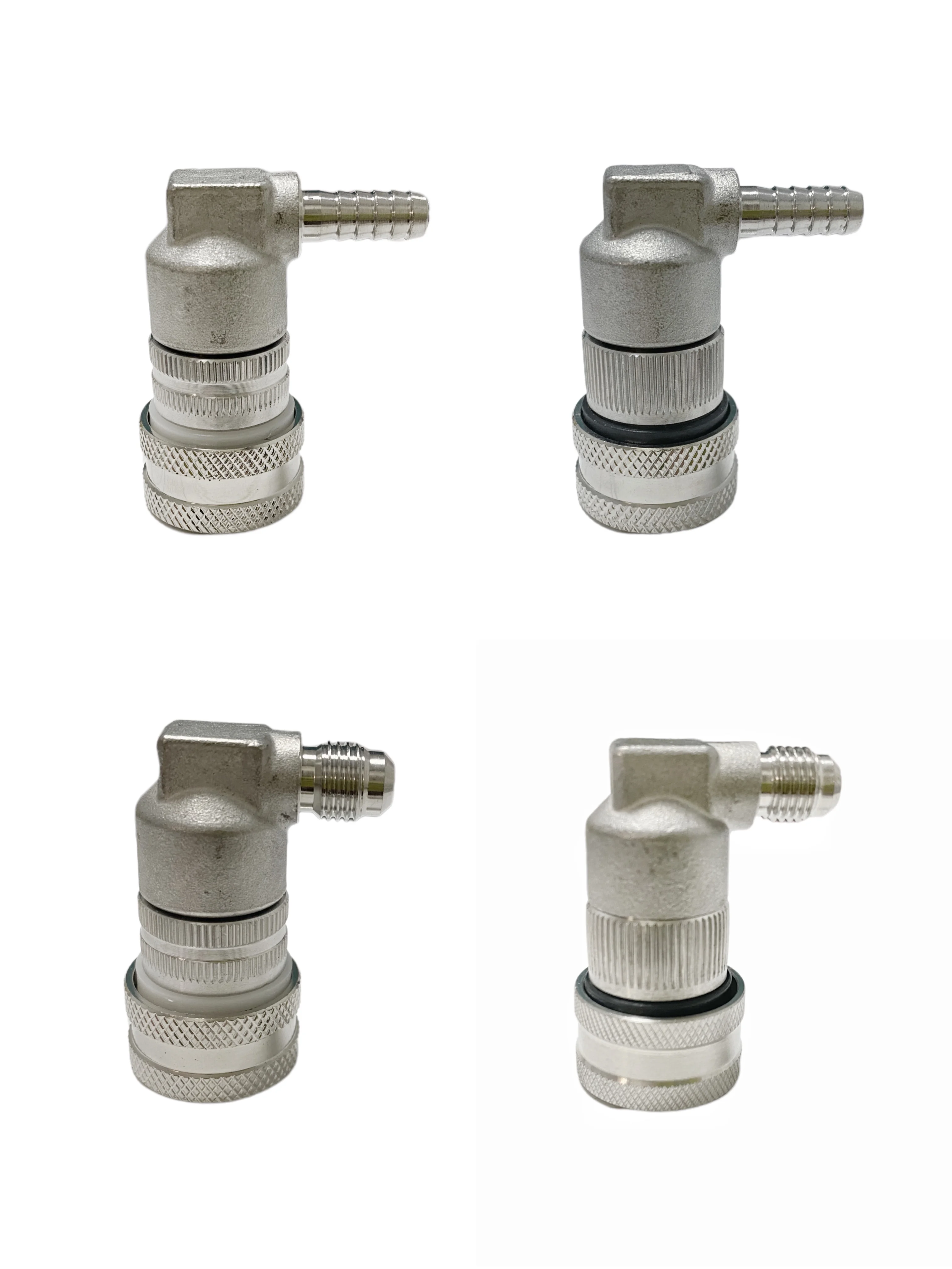 Stainless Steel Ball Lock Diconnect,homebrew Corny Keg Connector Beer Keg Gas/liquid 1/4'' Barb