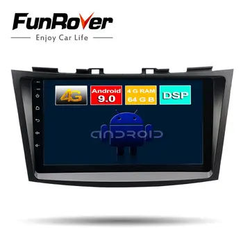 

Funrover android 9.0 4G+64G Car dvd for Suzuki Swift 2011 2012 2013 2014 2015 car radio audio video gps stereo DSP 2.5D RDS BT