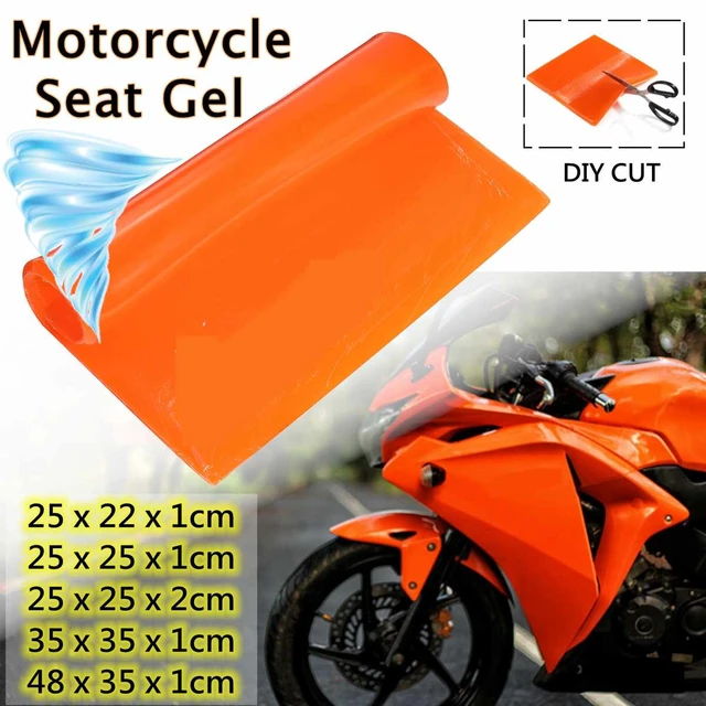 2Cm Motorcycle Seat Gel Cool Pad Shock Absorption Mat DIY Cut Cushion