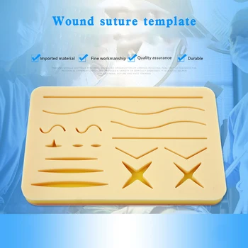 

Medical Silicone skins Pad Skin Suture Incision Surgical Training Kit traumatic pistol Simulation Training