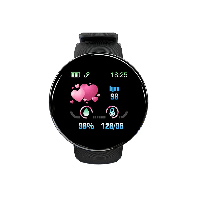 D18 Reloj Inteligente Смарт-часы с сердечным ритмом и кислородом умные спортивные часы